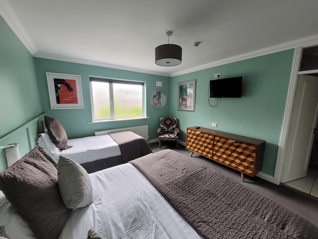 Double and Single Bed